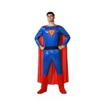 Costume de super h�ros - atosa - superman - bleu - adulte - inclus �tui et cintre
