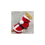 Costume de noël pour animaux de compagnie vêtements à capuchon dhiver pour chien ? m noir Costume de noël pour animaux de compagnie vêtements à capuchon dhiver pour chien ? m noir