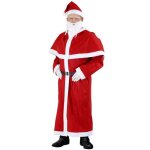 Detex costume de pre nol 5 pices saint - nicolas unisexe adulte cosplay dguisement santa claus taille ...