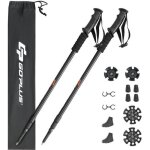 B�tons de randonn�e en aluminium l�ger costway - t�lescopiques 95 - 135cm - verrouillage rapide - poign�e ...