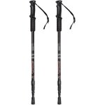 Costway 2 b�tons de marche b�ton de randonn�e en alliage d aluminium anti - choc et antid�rapant longeur ...