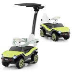 Costway 3 en 1 volkswagen porteur enfants avec poign�e amovible auvent et garde - corps de s�curit� musique ...