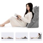 Costway lot de 3 oreiller compensé en Éponge haute densité avec appuie - tête amovible coussins de lecture ... Costway lot de 3 oreiller compensé en Éponge haute densité avec appuie - tête amovible coussins de lecture ...