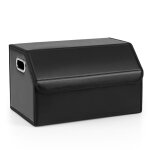 Costway 35 l organisateur de coffre de voiture avec couvercle & poign�e s�parateur amovible pour suv ...