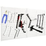 Costway lot de 4 panneaux perforés mural pour rangement doutils magnétiques 32 aimants puissants avec ... Costway lot de 4 panneaux perforés mural pour rangement doutils magnétiques 32 aimants puissants avec ...