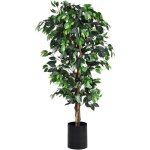 Costway arbre artificiel grand ficus 180 cm avec cannes pour d�coration int�rieur / ext�rieur 1008 feuilles ...