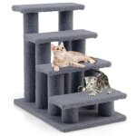 Costway arbre à chat 60 cm en cachemire escalier pour animaux marches grimpeur pour chat à 4 niveaux ... Costway arbre à chat 60 cm en cachemire escalier pour animaux marches grimpeur pour chat à 4 niveaux ...