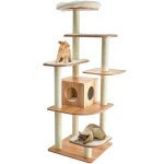 Arbre à chat xxl en bois - costway - design vesper - multi - niveaux - coussins amovibles - charge 20 ... Arbre à chat xxl en bois - costway - design vesper - multi - niveaux - coussins amovibles - charge 20 ...