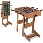 Jeu de baby - foot pliable 69 x 36 x 71 cm costway - en bois - 18 joueurs - 2 panneaux de score2 ballons ... Jeu de baby - foot pliable 69 x 36 x 71 cm costway - en bois - 18 joueurs - 2 panneaux de score2 ballons ...