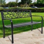 Costway banc de jardin 2 places banquette extérieure 127 x 60 x 85cm en fonte et acier romantique - pour ... Costway banc de jardin 2 places banquette extérieure 127 x 60 x 85cm en fonte et acier romantique - pour ...