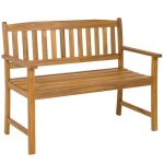 Costway banc de jardin en bois dacacia pour 2 personnes 110x565x86cm banquette extérieure à lattes avec ... Costway banc de jardin en bois dacacia pour 2 personnes 110x565x86cm banquette extérieure à lattes avec ...