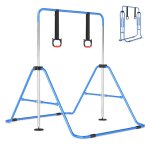 Costway barre de gymnastique extensible pour enfants avec cadre m�tallique r�glable � 4 niveaux structure ...