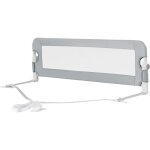 Costway barri�re de lit pliable enfant portable 120x42cm avec barre rabattable mousse souple trous pr� ...