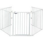 Costway barrire de scurit pour enfant / animaux 290 x 74 cm 5 panneaux protection chemine utilisation ...