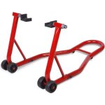 Costway bquille arrire moto lve moto arrire avec bras rglable support de roue moto sur roulettes ...