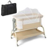 Costway berceau cododo bébé portable 4 en 1 matelasfiletpanier de rangement 2 sangles elastiques hauteur ... Costway berceau cododo bébé portable 4 en 1 matelasfiletpanier de rangement 2 sangles elastiques hauteur ...