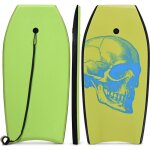 Costway bodyboard 41 pouces avec sangle de 90 cm planche de surf avec motif de cr�ne cool de couleur ...