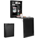 Costway bureau mural rabattable table murale pliable avec compartiments intégrés et plateau inscriptible ... Costway bureau mural rabattable table murale pliable avec compartiments intégrés et plateau inscriptible ...