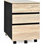 Costway caisson de bureau rangement bureau sur roulettes 3 tiroir pour feuilles a4 lettre légal dossiers ... Costway caisson de bureau rangement bureau sur roulettes 3 tiroir pour feuilles a4 lettre légal dossiers ...