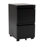 Costway caisson bureau � roulettes avec frein 2 tiroirs verrouillable m�tal dossier suspendu a4 pour ...