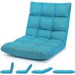Costway chaise de sol paresseux - fauteuil dossier rglable  14 angles 90 - 180 tatami pour lecture ...