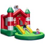 Costway chteau gonflable pour enfants 3 - 10 ans sur thme de nol avec tobogganpiscine rondes  balles ...