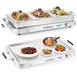 Costway chauffe - plats Électrique 2 en 1 - 450 w - acier inox. - température réglable 50 - 150 °c - ... Costway chauffe - plats Électrique 2 en 1 - 450 w - acier inox. - température réglable 50 - 150 °c - ...