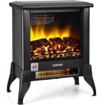 Chemine lectrique mural / encastr contrle vocal / app / tlcommande costway - 750w / 1500w - led ...