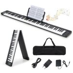 Costway clavier de piano numérique pliable 88 touches sensibles bluetooth midi haut - parleurs doublespédale ... Costway clavier de piano numérique pliable 88 touches sensibles bluetooth midi haut - parleurs doublespédale ...