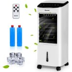 Costway climatiseur mobile 7l 4 en 1 - rafra�chisseur dair - t�l�commande 65w - minuterie 75h - 3 modes ...