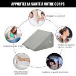 Costway coussin de calage thérapeutique triangulaire oreiller anti - stress Élévateur de jambes soulager ... Costway coussin de calage thérapeutique triangulaire oreiller anti - stress Élévateur de jambes soulager ...
