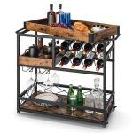 Costway desserte de cuisine industriel 80x40x83 cm chariot de service  roulettes avec plateau suprieur ...