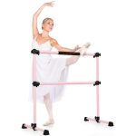Costway double barre de danse classique hauteur rglable 20 - 119cm avec eponge base rotative charge ...
