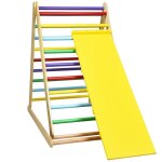 Costway �chelle d?escaladetriangle descalade pour enfant en bois surface bien lisse pour gar�ons et filles ...