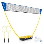 Costway ensemble de badminton portable - filet2 raquettes2 volants - 270 x 335 x 160 cm - etui de rangement ... Costway ensemble de badminton portable - filet2 raquettes2 volants - 270 x 335 x 160 cm - etui de rangement ...