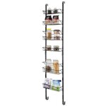 Costway Étagère à Épices murale réglable 6 niveaux organisateur rangement bouteille cuisine à porte suspendue ... Costway Étagère à Épices murale réglable 6 niveaux organisateur rangement bouteille cuisine à porte suspendue ...