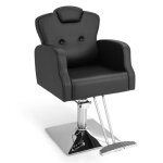 Costway fauteuil barbier hydraulique ergonomique pour salon de coiffure hauteur du sige rglable 545 ...
