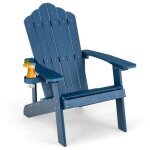 Costway fauteuil de jardin adirondack en hips bois massif imperméable avec porte - gobelet charge 170kg ... Costway fauteuil de jardin adirondack en hips bois massif imperméable avec porte - gobelet charge 170kg ...