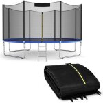 Costway filet de s�curit� pour trampoline 427 cm 14ft - 8 barres porte � glissi�re double et boucles ...