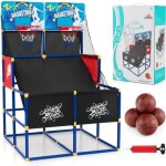 Costway jeu d?arcade de basket - ball avec double shootout et panier de basket 4 ballons et 1 pompe de ...