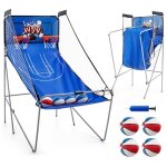 Costway jeu de basket - ball darcade pliable - double tir - 8 modes de jeu - score electronique sonore ...