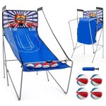 Costway jeu de basket - ball darcade pliable - double tir - 8 modes de jeu - score electronique sonore ...