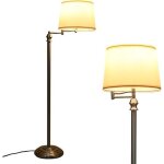 Costway lampadaire salon sur pied 152cm à bras oscillant 360° avec abat - jour pvc e27 socket(max 60w) ... Costway lampadaire salon sur pied 152cm à bras oscillant 360° avec abat - jour pvc e27 socket(max 60w) ...