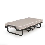 Costway lit dappoint pliable sur roulettes - 80 x 200 cm - lit pliant - matelas en mousse 10 cm - 15 ...