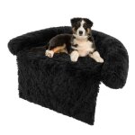 Costway lit pour chat chien en peluche m avec traversin pour cou panier pour chien pour animaux avec ...