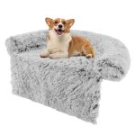 Costway lit pour chat chien en peluche s avec traversin pour cou panier pour chien pour animaux avec ...