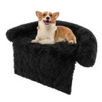 Costway lit pour chat chien en peluche s avec traversin pour cou panier pour chien pour animaux avec ...