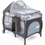Costway lit parapluie bb pliant 5 en 1 avec matelasjouets suspendusbote  musique auvent amovible ...
