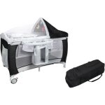 Lit b�b� 4 en 1 costway berceautable � langerparc de jeux - fonction basculement - - bo�te � musique ...