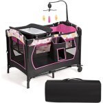Costway lit parapluie pliant bébé avec matelas 4 en 1 - 0 - 36 mois - arceau de jeu - table à langer ... Costway lit parapluie pliant bébé avec matelas 4 en 1 - 0 - 36 mois - arceau de jeu - table à langer ...